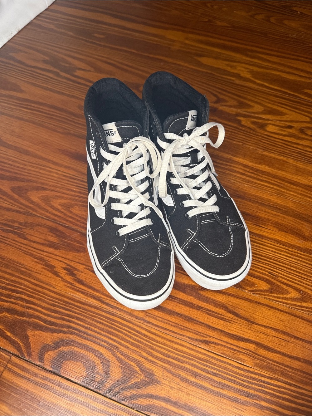 Vans Sk8-Hi High-Top Skate Shoes - Black/White